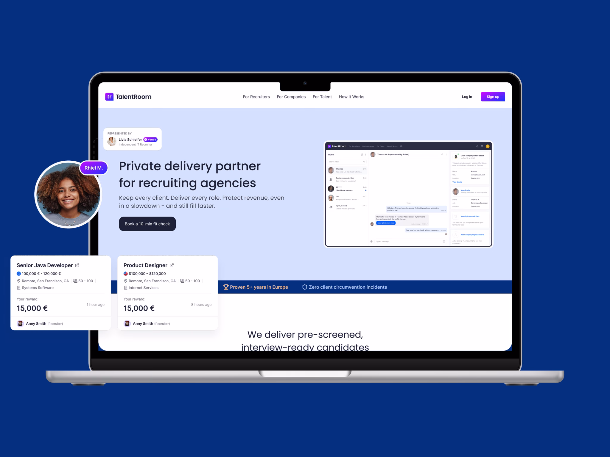 Talentroom HR platform product design and UX/UI by AK Visuals