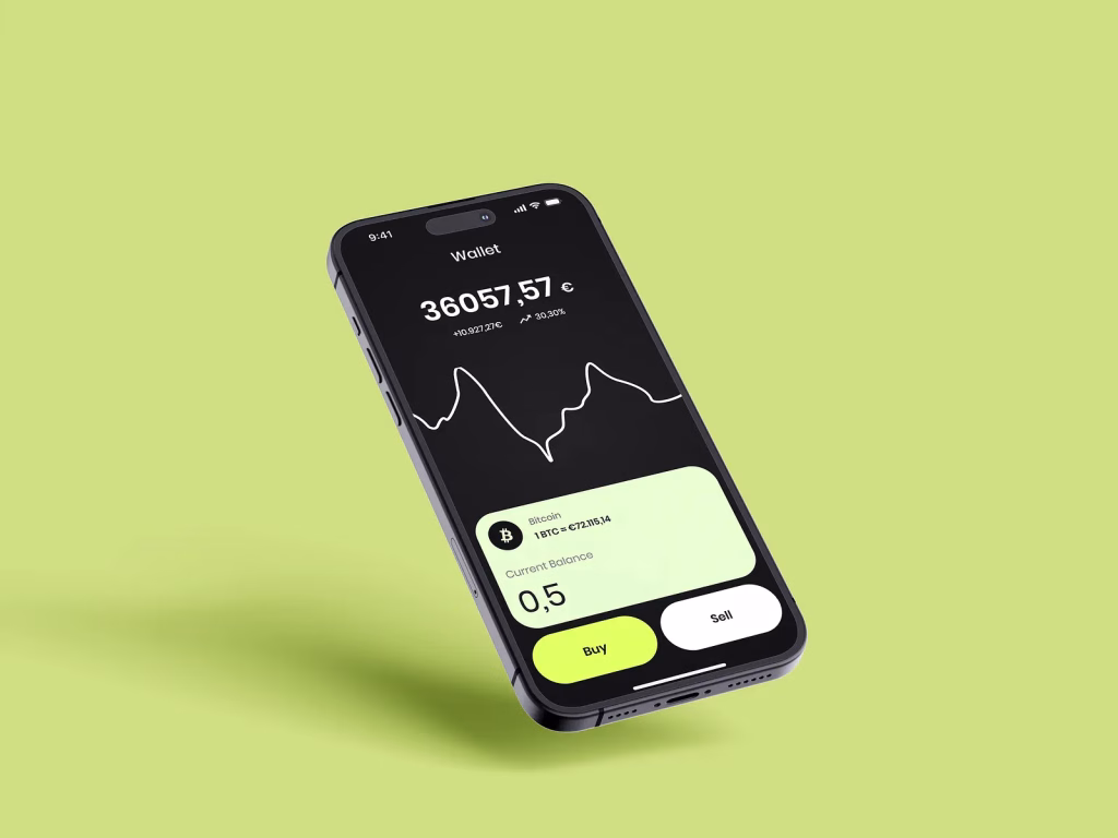 Trading app UX/UI design by AK Visuals